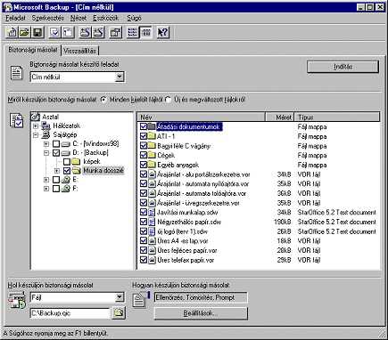 Készíts biztonsági másolatot