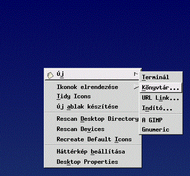 Új könyvtár létrehozása